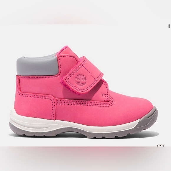 Timberland Other - Timberland Kids Bright Pink and Gray Boots